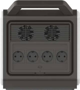 Gilid ng M2200 na may apat na AC outlet